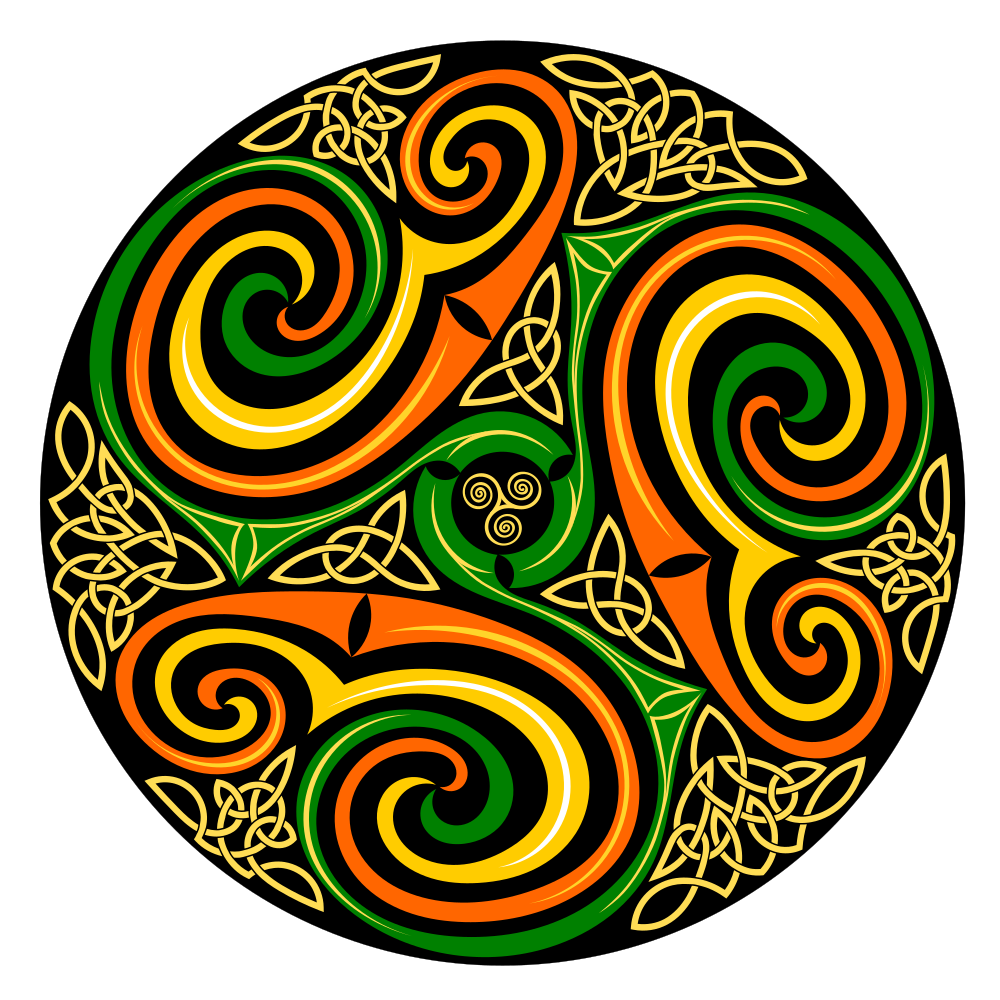 OnlineLabels Clip Art  Celtic  Spiral